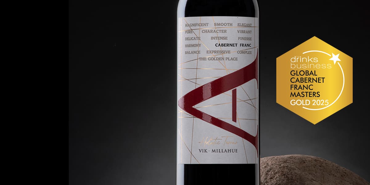 VIK “A” CABERNET FRANC 2023 GANA MEDALLA DE ORO EN GLOBAL CABERNET FRANC MASTERS 2025